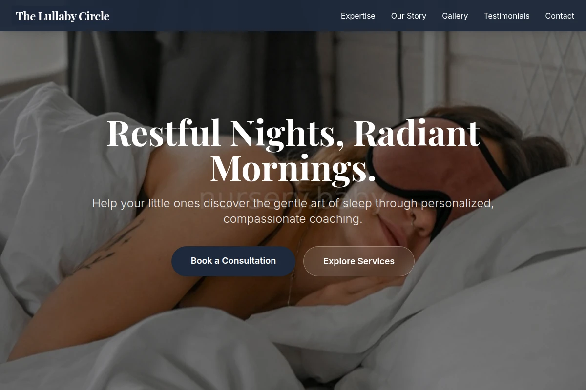 Nursery Sleep Training